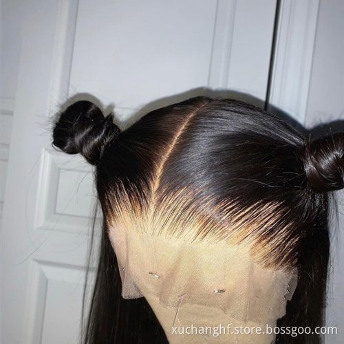 Wholesale 12A Grade Brazilian Natural Remy Hd Lace Frontal Body Wave Human Hair Wig Hair Vendor